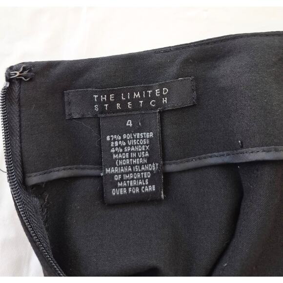 Vntg The Limited Skirt Sz S Black Straight Stretch Career Office Siren Classic - Picture 3 of 8